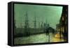 Humber Dockside, Hull, 1882-Grimshaw-Framed Stretched Canvas