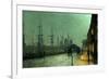 Humber Dockside, Hull-John Atkinson Grimshaw-Framed Giclee Print