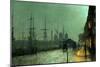 Humber Dockside, Hull-John Atkinson Grimshaw-Mounted Giclee Print