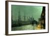 Humber Dockside, Hull-John Atkinson Grimshaw-Framed Giclee Print