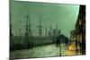 Humber Dockside, Hull-John Atkinson Grimshaw-Mounted Giclee Print