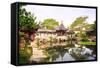Humble Administrator's Garden in Suzhou, China. Summer Day-frenta-Framed Stretched Canvas