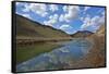Humboldt River, the First Crossing of Carlin Canyon in Nevada-Richard Wright-Framed Stretched Canvas