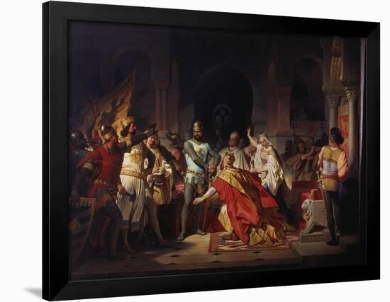 Humiliation of Emperor Frederick Barbarossa by Henry the Lion 1176-Philipp Foltz-Framed Giclee Print