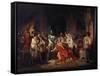 Humiliation of Emperor Frederick Barbarossa by Henry the Lion 1176-Philipp Foltz-Framed Stretched Canvas