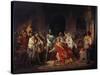 Humiliation of Emperor Frederick Barbarossa by Henry the Lion 1176-Philipp Foltz-Stretched Canvas