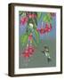 Hummers and Fuchsia-Fred Szatkowski-Framed Art Print