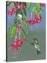 Hummers and Fuchsia-Fred Szatkowski-Stretched Canvas