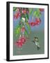 Hummers and Fuchsia-Fred Szatkowski-Framed Art Print