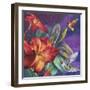 Hummers Feeding-Bill Jackson-Framed Premium Giclee Print