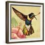 Humming Bird-English School-Framed Giclee Print