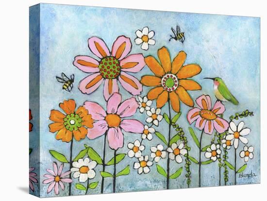 Hummingbird and Bees-Blenda Tyvoll-Stretched Canvas