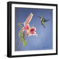 Hummingbird and Lily-Rusty Frentner-Framed Premium Giclee Print