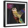 Hummingbird Brocade  II-Sasha-Framed Giclee Print