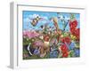 Hummingbird Garden-William Vanderdasson-Framed Giclee Print