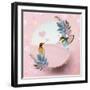 Hummingbird Love-The Font Diva-Framed Giclee Print