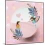 Hummingbird Love-The Font Diva-Mounted Giclee Print