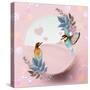 Hummingbird Love-The Font Diva-Stretched Canvas