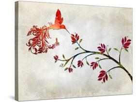 Hummingbird of Paradise Sunset-Tina Lavoie-Stretched Canvas