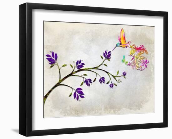 Hummingbird of Paradise-Tina Lavoie-Framed Giclee Print