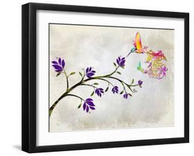 Hummingbird of Paradise-Tina Lavoie-Framed Giclee Print