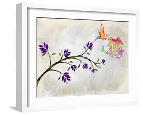 Hummingbird of Paradise-Tina Lavoie-Framed Giclee Print