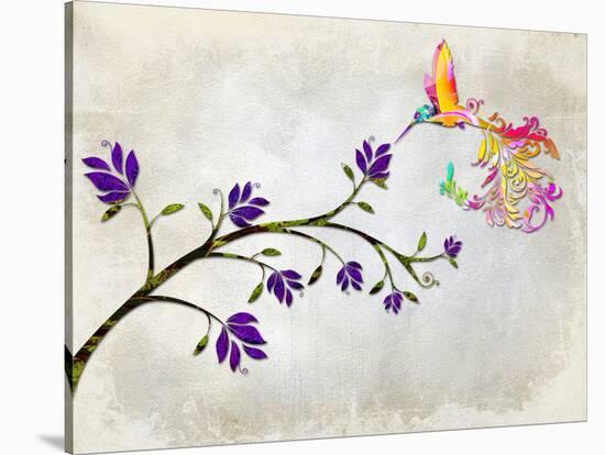 Hummingbird of Paradise-Tina Lavoie-Stretched Canvas