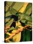 Hummingbird on a Branch in Amazonia-Dmitri Kessel-Stretched Canvas