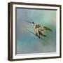 Hummingbird on Mint-Jai Johnson-Framed Giclee Print