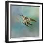 Hummingbird on Mint-Jai Johnson-Framed Giclee Print