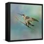 Hummingbird on Mint-Jai Johnson-Framed Stretched Canvas