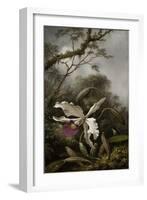 Hummingbird with White Orchid, 1875-1885-Martin Johnson Heade-Framed Giclee Print