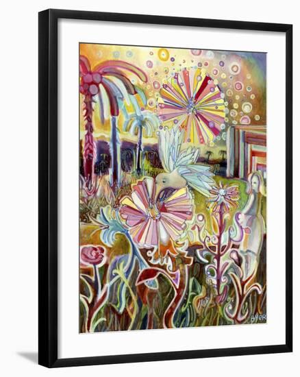 Hummingbird-Josh Byer-Framed Giclee Print
