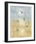 Hummingbirds in Flight II-Tina Blakely-Framed Art Print