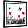 Hummingbirds-mcherevan-Framed Art Print