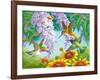 Hummingbirds-Olga Kovaleva-Framed Giclee Print