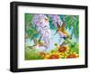 Hummingbirds-Olga Kovaleva-Framed Premium Giclee Print