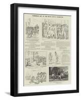 Humorous Art at the Royal Naval Exhibition-James Gillray-Framed Giclee Print