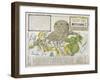 Humorous Diplomatic Atlas of Europe and Asia, Tokyo, Japan, 1904-null-Framed Giclee Print