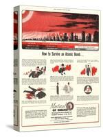 Humour Nuclear Atomic Bombs, USA, 1951-null-Stretched Canvas