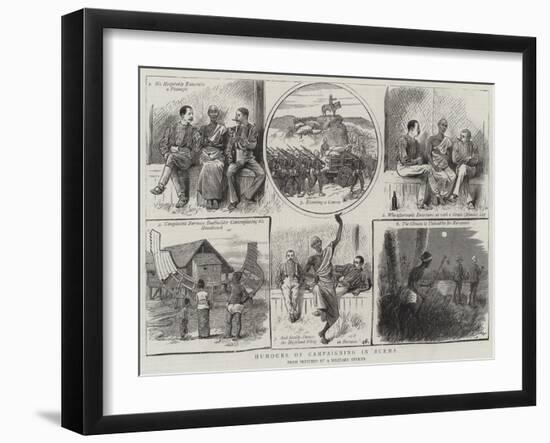 Humours of Campaigning in Burma-William Ralston-Framed Giclee Print