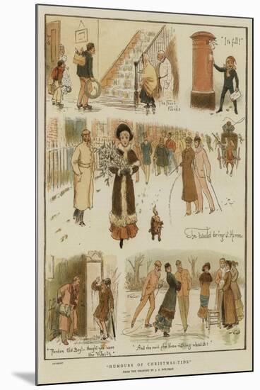 Humours of Christmas-Tide-John Charles Dollman-Mounted Giclee Print