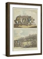 Humours of Horse-Racing a Hundred Years Ago-Thomas Rowlandson-Framed Giclee Print