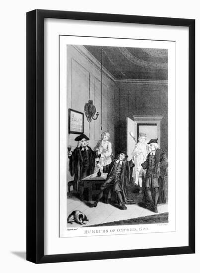 Humours of Oxford - frontispiece by William Hogarth-William Hogarth-Framed Giclee Print