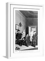 Humours of Oxford - frontispiece by William Hogarth-William Hogarth-Framed Giclee Print