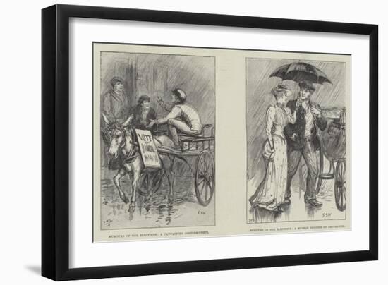 Humours of the Elections-Francis S. Walker-Framed Giclee Print