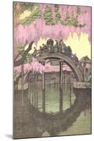 Hump-Backed Bridge, Kameido Tenjin-null-Mounted Art Print