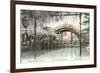 Hump-Backed Bridge, Kameido Tenjin-null-Framed Art Print