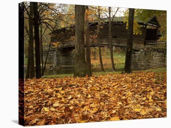 Humpback Covered Bridge, Covington, Virginia, USA-Charles Gurche-Stretched Canvas