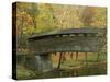 Humpback Covered Bridge, Covington, Virginia, USA-Charles Gurche-Stretched Canvas